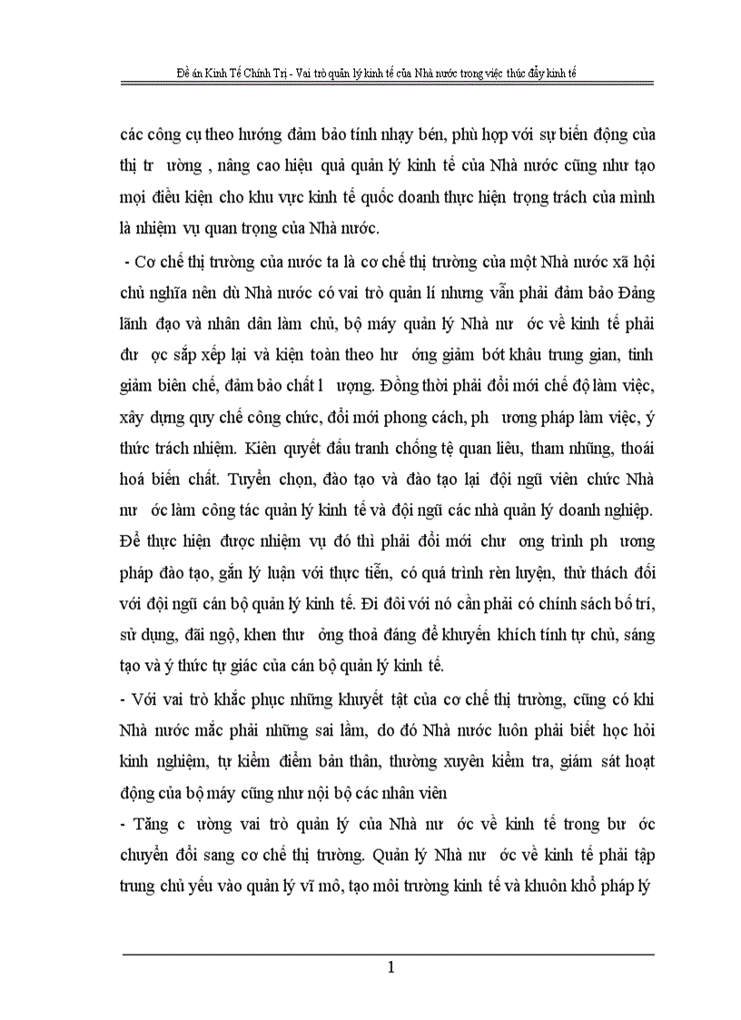 image for page Vai trò quản lý kinh tế của Nhà nước trong việc thúc đẩy kinh tế 1