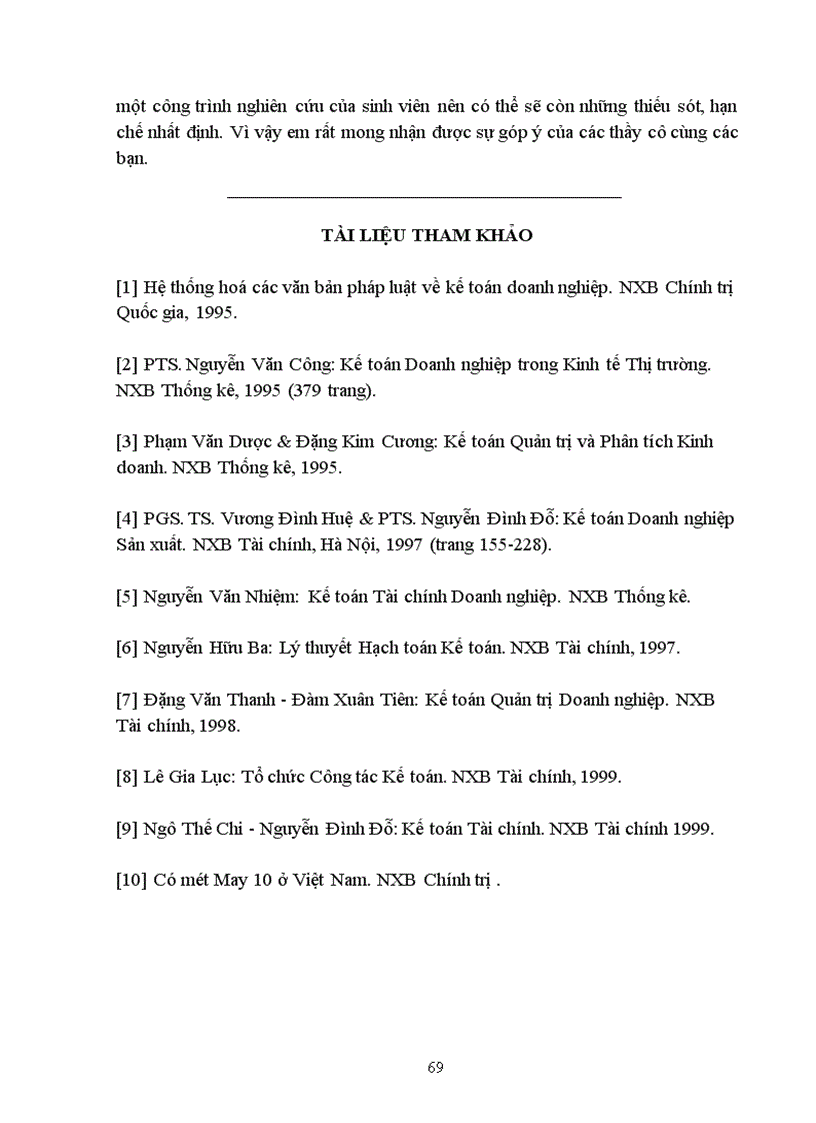 image for page Hoàn thiện công tác tổ chức hạch toán chi phí sản xuất và tính giá thành sản phẩm với việc tăng cường công tác quản trị doanh nghiệp tại Công ty May 10 1