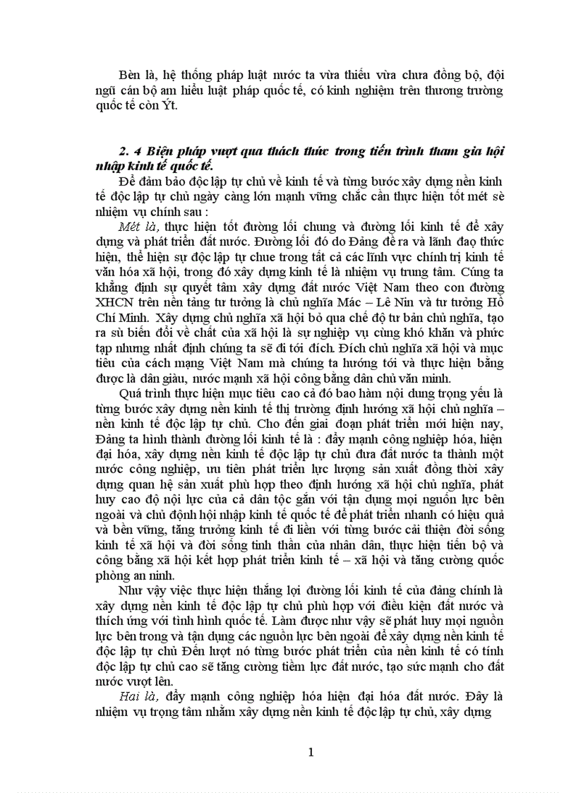 image for page Phép biện chứng về mối liên hệ phổ biến và phân tích vận dụng mối liên hệ giữa xây dựng nền kinh tế độc lập tự chủ với hội nhập kinh tế quốc tế ở nước ta hiện nay 1