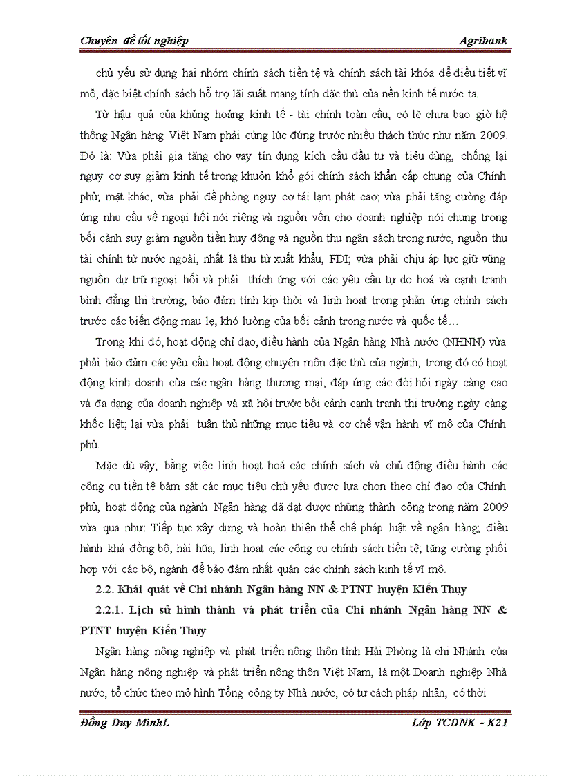 image for page Giải pháp nhằm nâng cao chất lượng tín dụng tại chi nhánh Ngân hàng NN PTNT huyện Kiến Thụy Hải Phòng