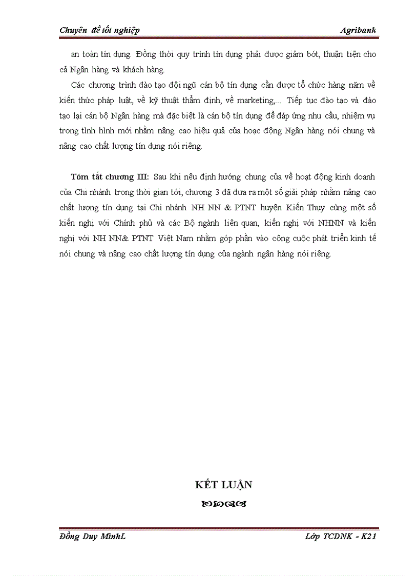image for page Giải pháp nhằm nâng cao chất lượng tín dụng tại chi nhánh Ngân hàng NN PTNT huyện Kiến Thụy Hải Phòng