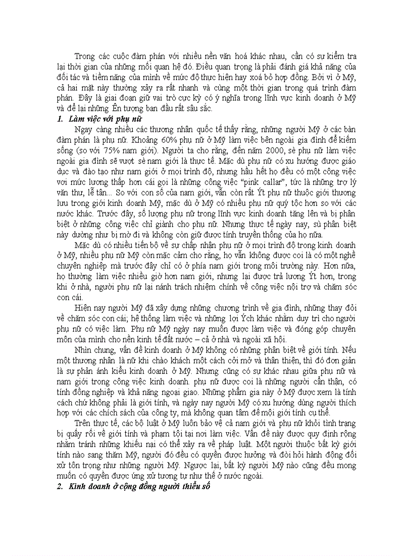 image for page Đôi điều cần lưu ý khi tiếp cận với các doanh nhân Mỹ