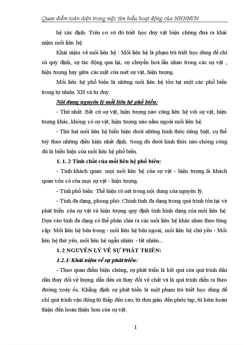 image for page Quan điểm toàn diện trong việc tìm hiểu hoạt động của NHNNVN 1