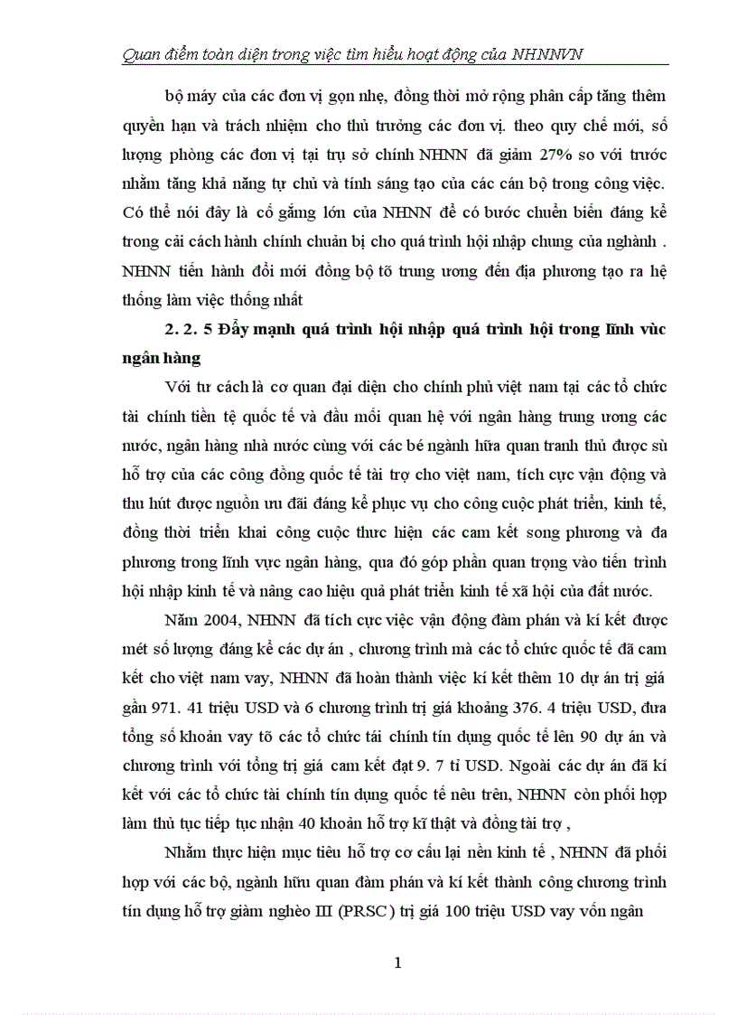 image for page Quan điểm toàn diện trong việc tìm hiểu hoạt động của NHNNVN 1