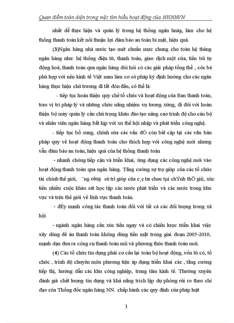 image for page Quan điểm toàn diện trong việc tìm hiểu hoạt động của NHNNVN 1
