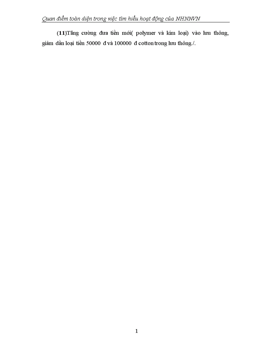 image for page Quan điểm toàn diện trong việc tìm hiểu hoạt động của NHNNVN 1