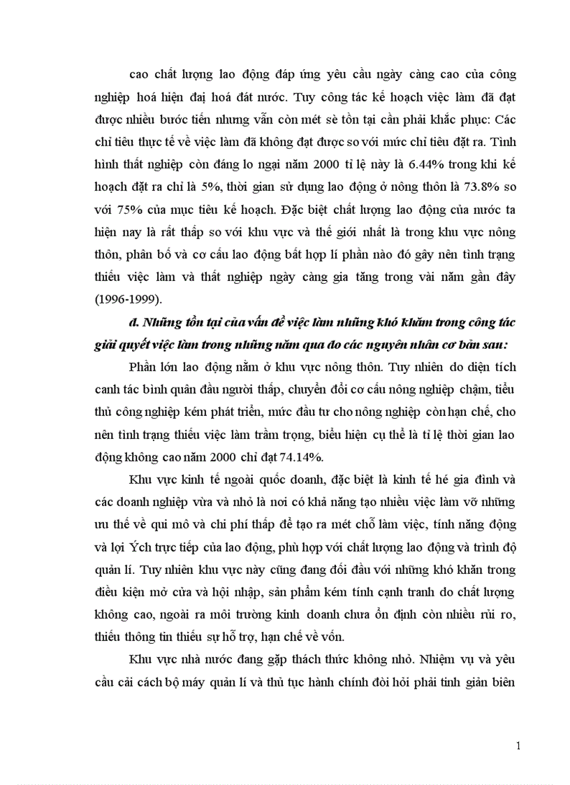 image for page Nhiệm vụ và các giải pháp giải quyết việc làm trong kế hoạch 5 năm 2001 2005 ở Việt Nam