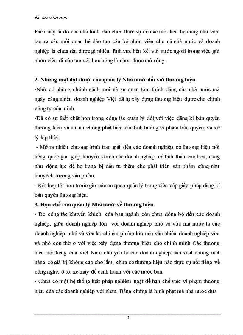 image for page Thực trạng của quản lý nhà nước về thương hiệu của các doanh nghiệp Việt Nam