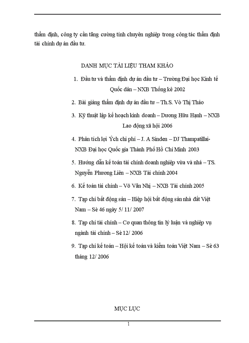 image for page Thẩm định tài chính dự án đầu tư Tổ hợp siêu thị kết hợp Chung cư Văn phòng 21 tầng của công ty cổ phần phát triển nhà Bà Rịa Vũng tàu 1