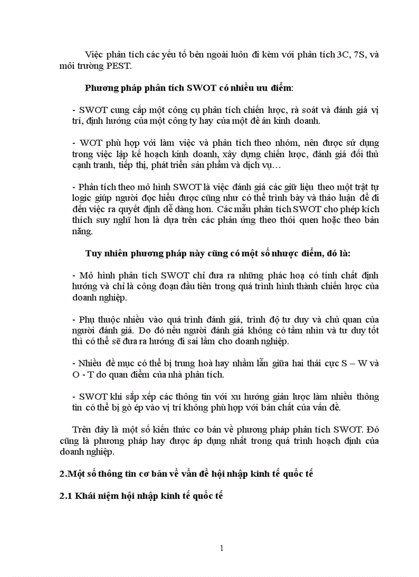 image for page Tập phân tích SWOT cho ngành Dược Việt Nam khi hội nhập AFTA và WTO