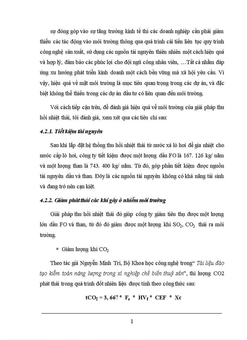 image for page Đánh giá hiệu quả thực hiện giải pháp thu hồi nhiệt thải trong chương trình Tiết kiệm năng lượng tại công ty Cao su Sao Vàng 1