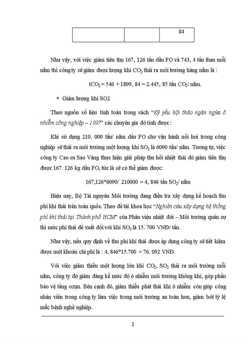 image for page Đánh giá hiệu quả thực hiện giải pháp thu hồi nhiệt thải trong chương trình Tiết kiệm năng lượng tại công ty Cao su Sao Vàng 1