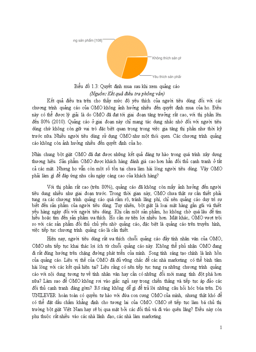 image for page Phân tích chương trình quảng cáo trên TV cho sản phẩm bột giặt OMO của Unilever và ảnh hưởng của nó đối với người tiêu dùng