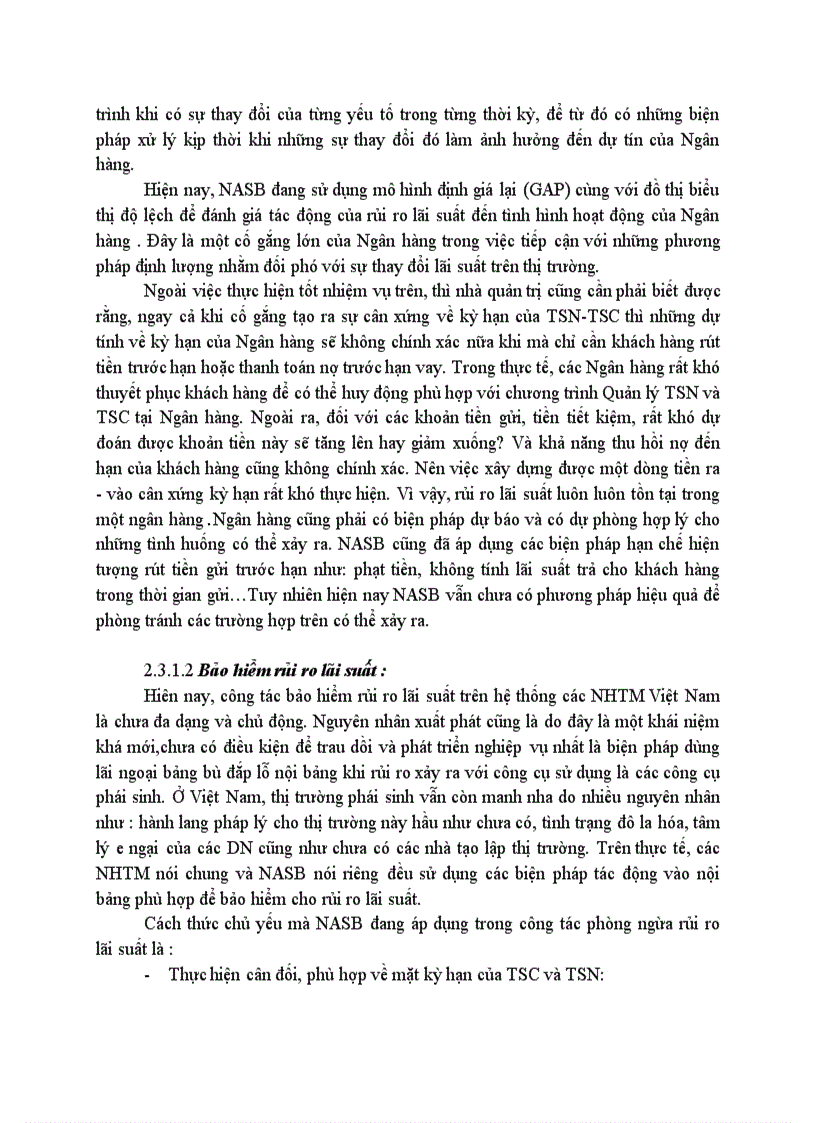 image for page Giải pháp đối với hoạt động quản trị rủi ro lãi suất của NHTMCP Bắc Á