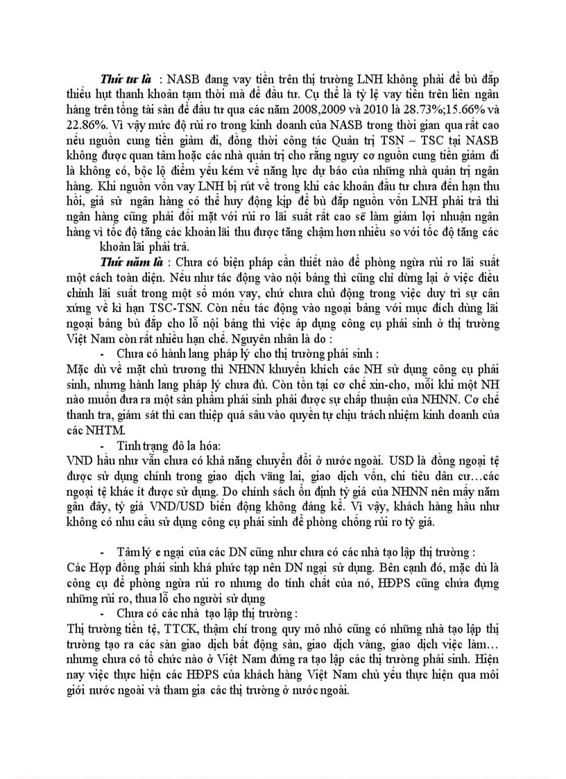 image for page Giải pháp đối với hoạt động quản trị rủi ro lãi suất của NHTMCP Bắc Á