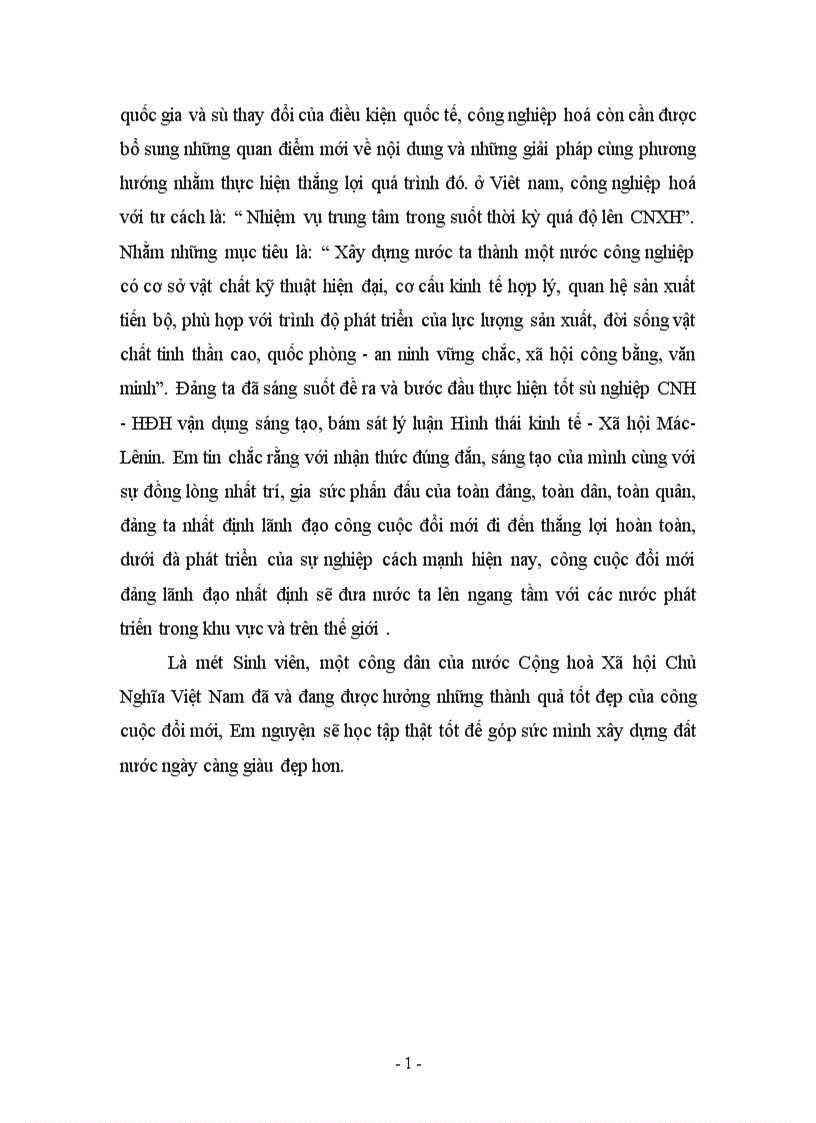 image for page Vận dụng lý luận học thuyết về hình thái kinh tế xã hội Mác Lênin vào sự nghiệp CNH HĐH ở Việt Nam