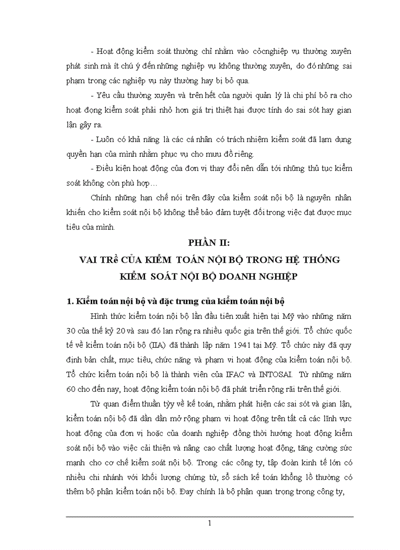 image for page Vai trò của Kiểm toán nội bộ trong hệ thống kiểm soát nội bộ của doanh nghiệp 1