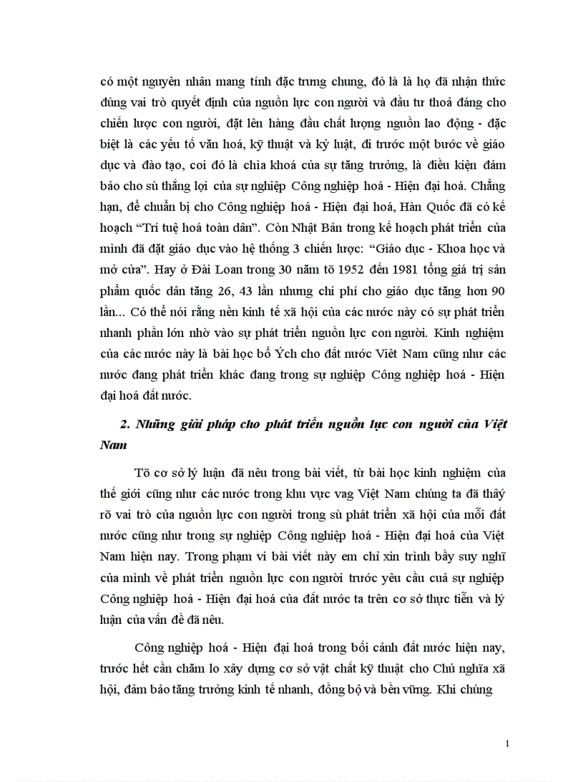 image for page Vai trò của nguồn lực con người trong sự nghiệp công nghiệp hoá hiện đại hoá của đất nước 1