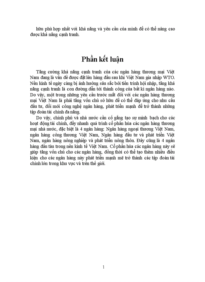 image for page Bàn về vấn đề tăng vốn chủ sở hữu để nâng cao năng lực cạnh tranh của các ngân hàng thương mại việt nam