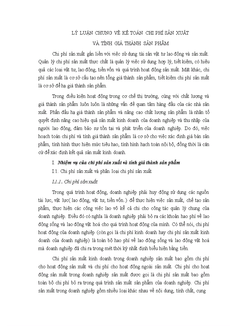 image for page Công tác kế toán chi phí sản xuất và tính giá thành sản phẩm tại công ty Chiếu sáng và thiết bị đô thị Hà Nội 1