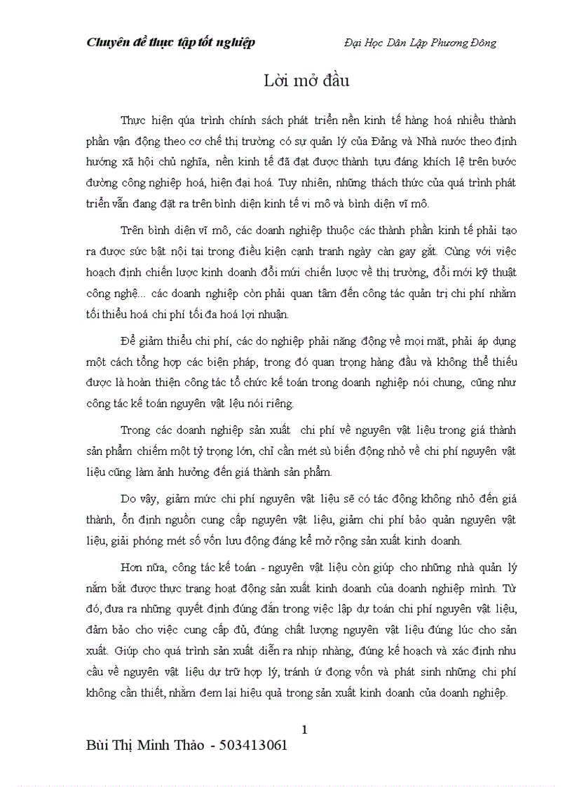 image for page Kế toán nguyên vật liệu tại Công ty cổ phần khoáng sản viglacera 1