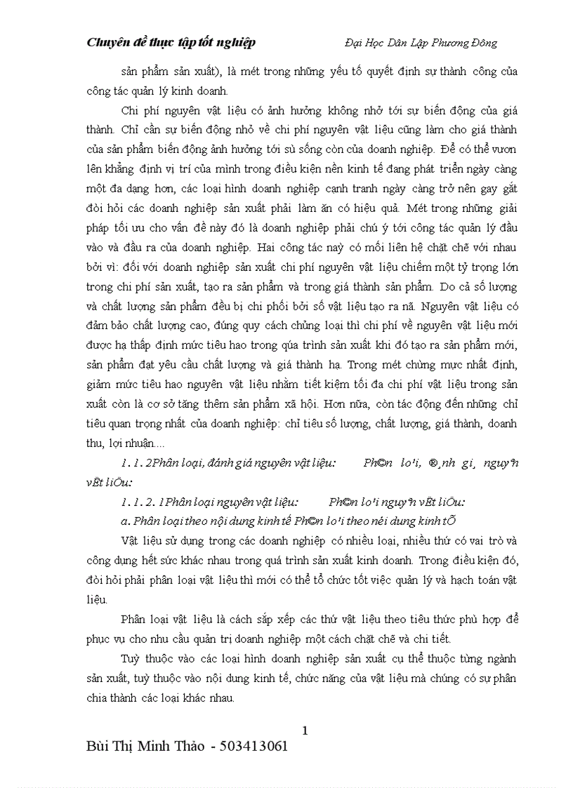 image for page Kế toán nguyên vật liệu tại Công ty cổ phần khoáng sản viglacera 1