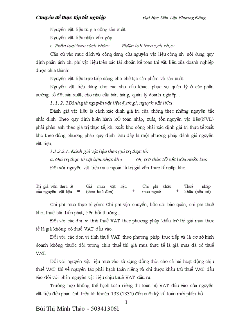 image for page Kế toán nguyên vật liệu tại Công ty cổ phần khoáng sản viglacera 1