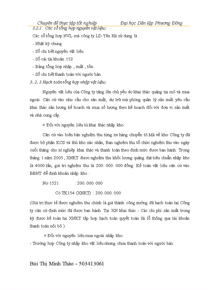 image for page Kế toán nguyên vật liệu tại Công ty cổ phần khoáng sản viglacera 1