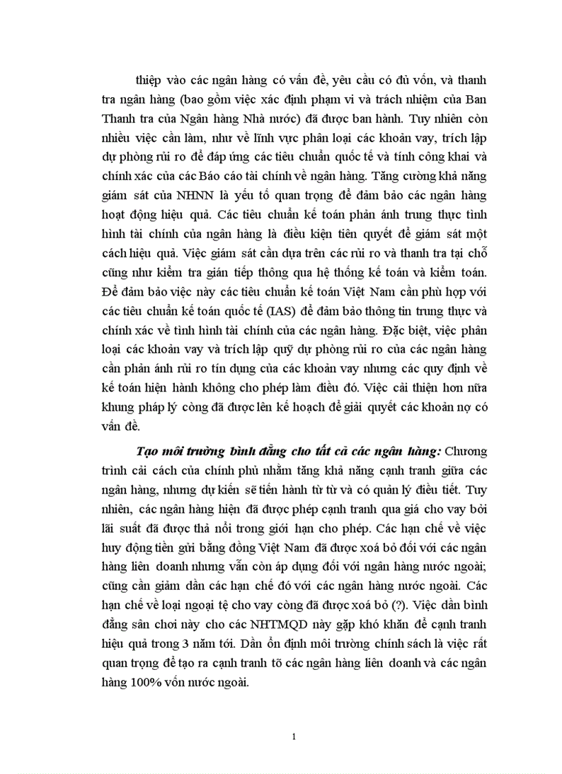 image for page Hệ thống ngân hàng Việt Nam hiện trạng và những cải cách đã thực hiện 1