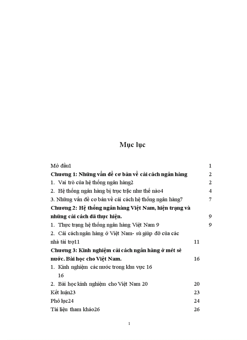 image for page Hệ thống ngân hàng Việt Nam hiện trạng và những cải cách đã thực hiện 1