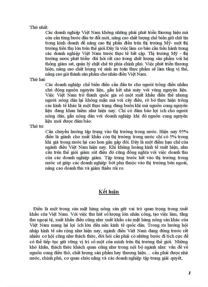 image for page Xuất khẩu điều sang thị trường Mỹ