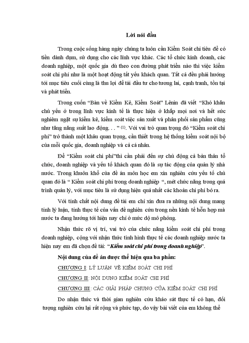 image for page Kiểm soát chi phí trong doanh nghiệp 1