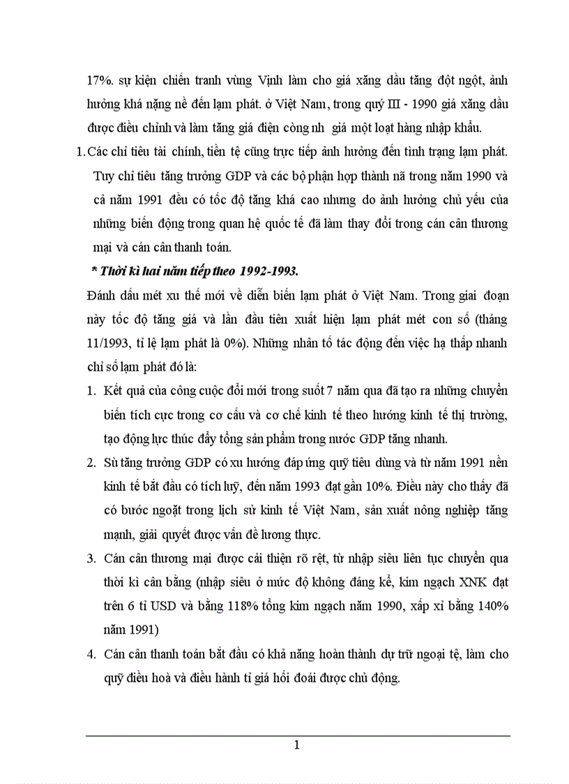 image for page Thực trạng lạm phát ở Việt Nam thập kỉ 90