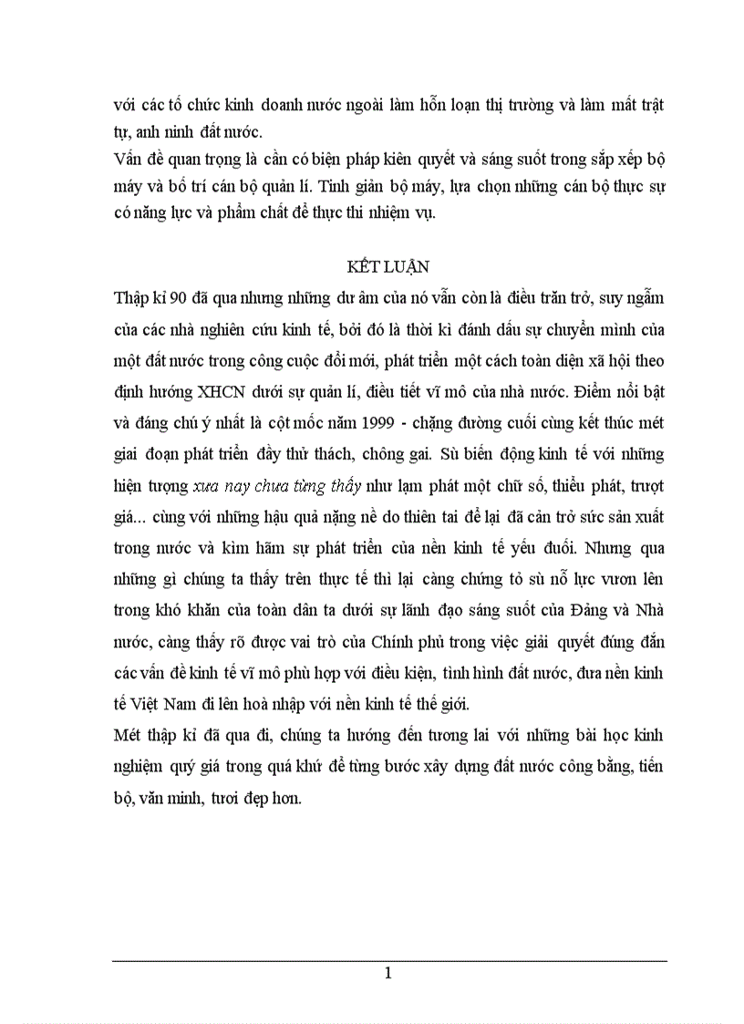 image for page Thực trạng lạm phát ở Việt Nam thập kỉ 90