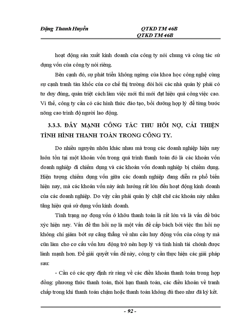 image for page Thực trạng và một số giải pháp nâng cao hiệu quả sử dụng vốn tại Công ty cổ phần lương thực Hà Sơn Bình 1