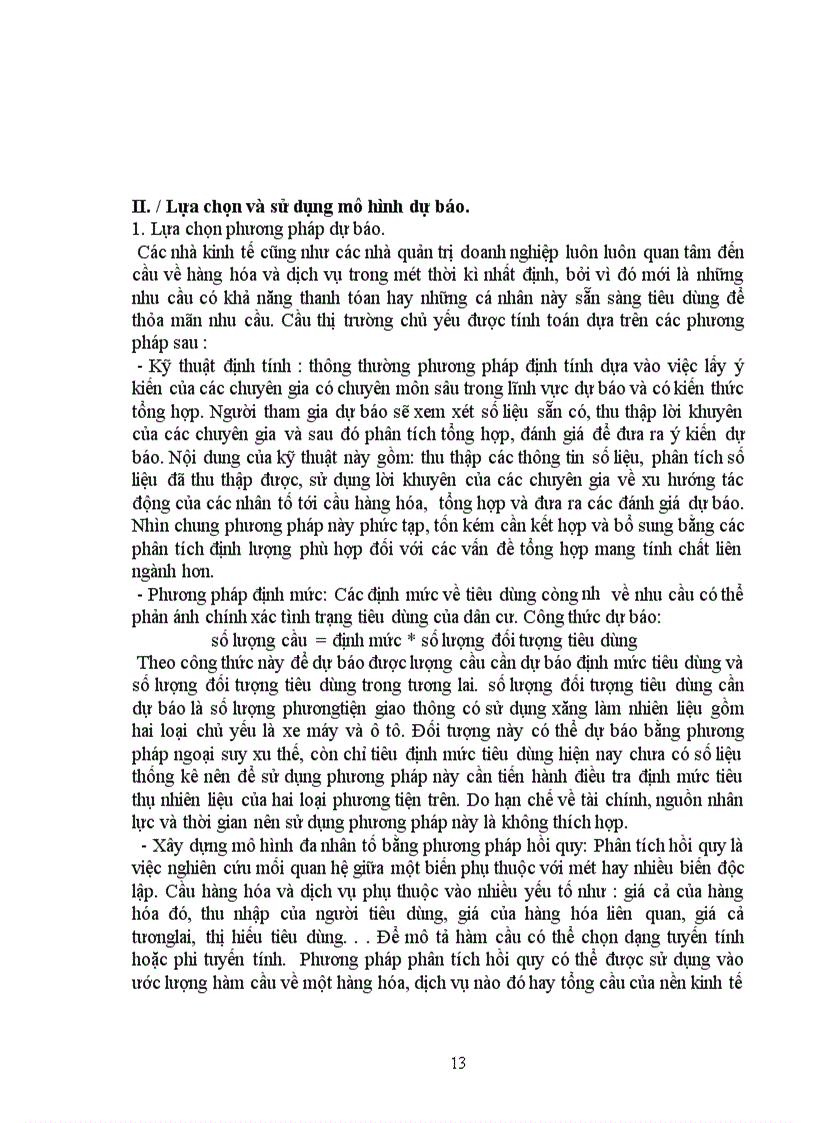 image for page Lựa chọn mô hình dự báo và xử lý số liệu