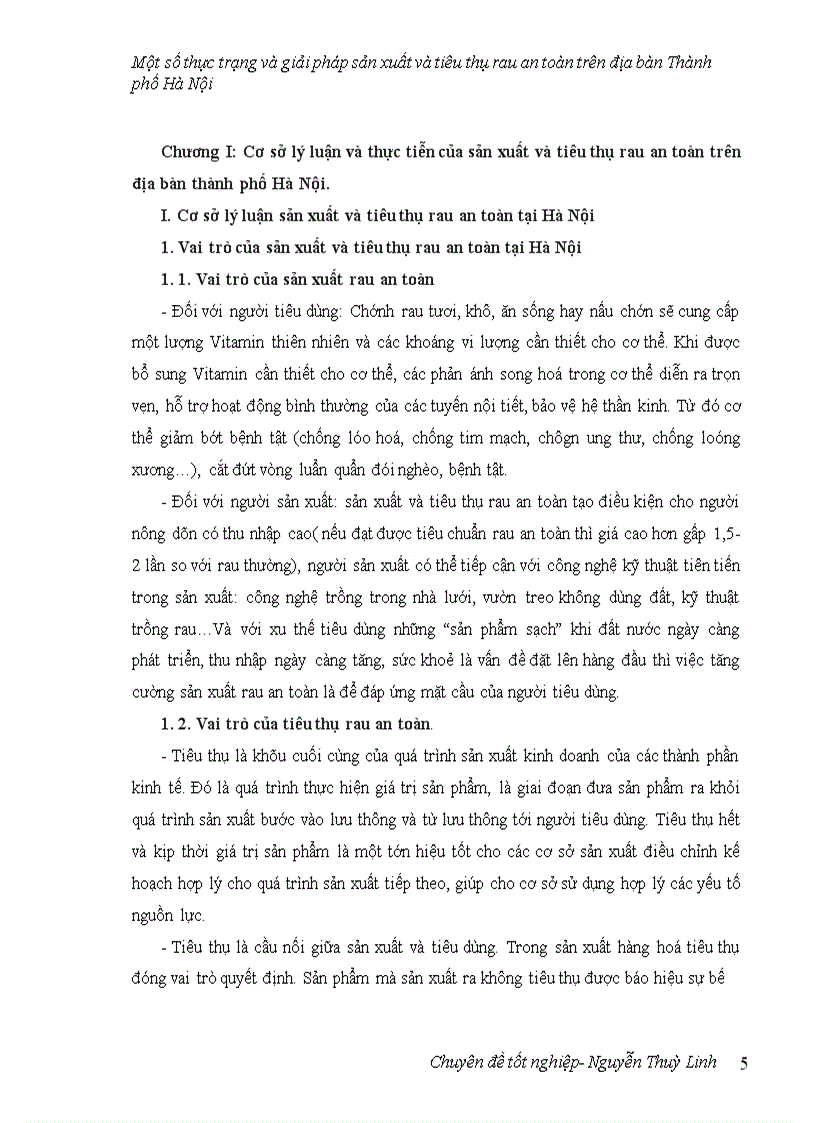 image for page Một số thực trạng và giải pháp sản xuất và tiêu thụ rau an toàn trên địa bàn thành phố Hà Nội 1