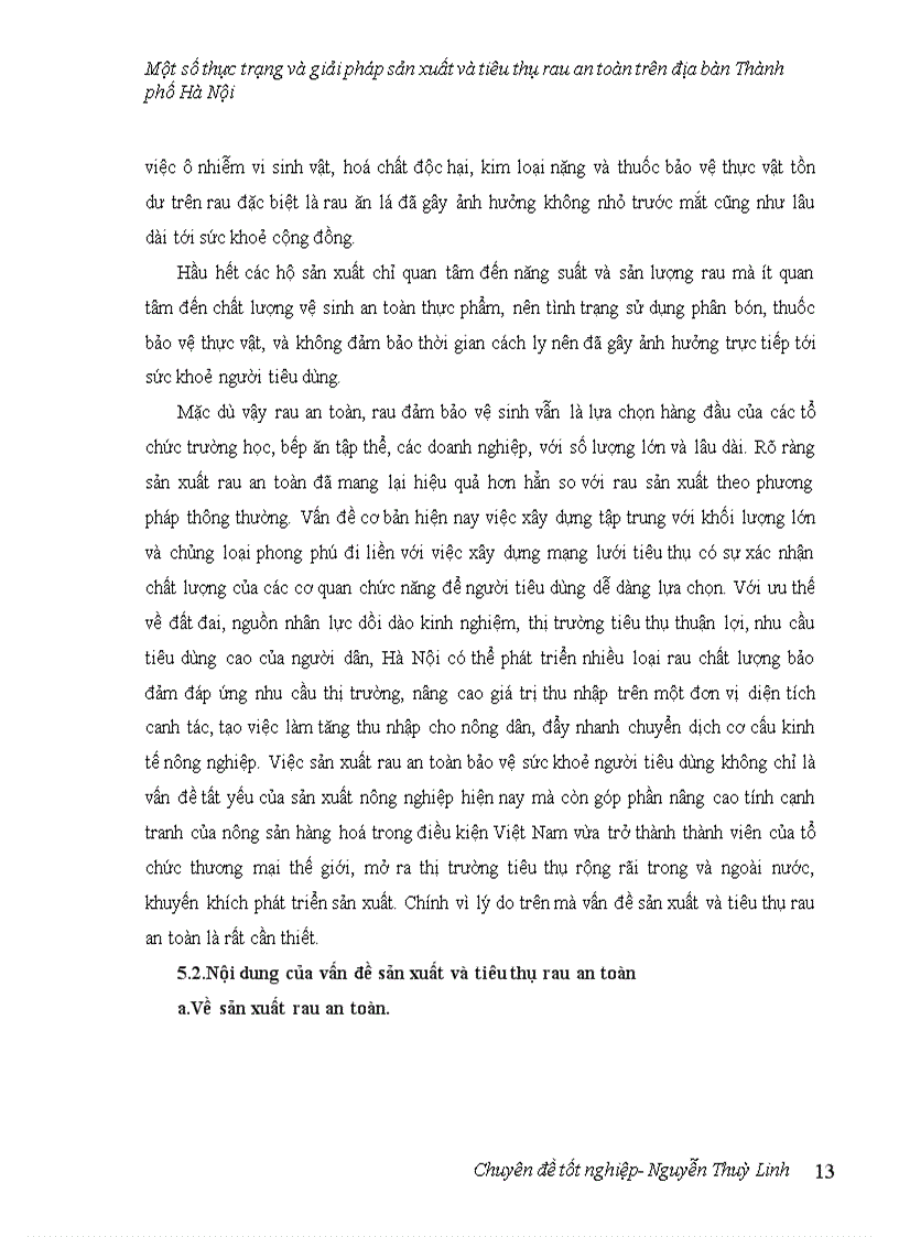 image for page Một số thực trạng và giải pháp sản xuất và tiêu thụ rau an toàn trên địa bàn thành phố Hà Nội 1