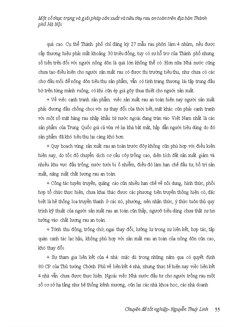 image for page Một số thực trạng và giải pháp sản xuất và tiêu thụ rau an toàn trên địa bàn thành phố Hà Nội 1