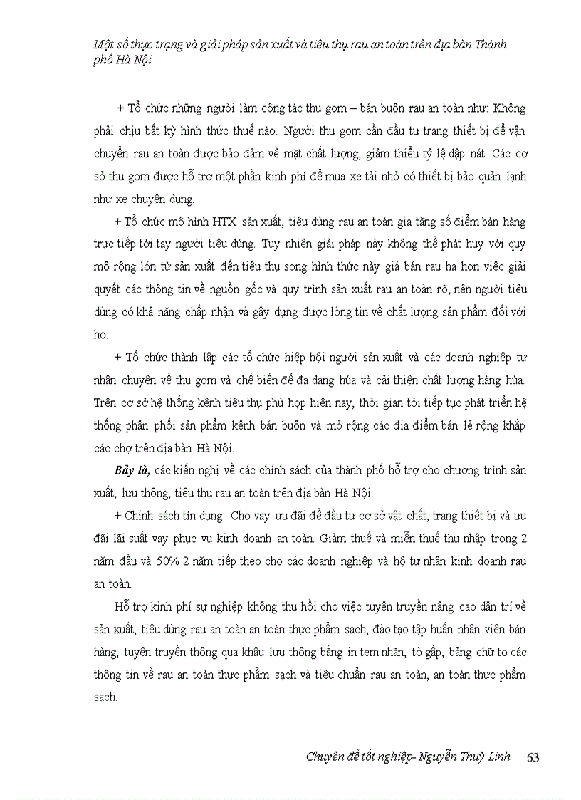 image for page Một số thực trạng và giải pháp sản xuất và tiêu thụ rau an toàn trên địa bàn thành phố Hà Nội 1