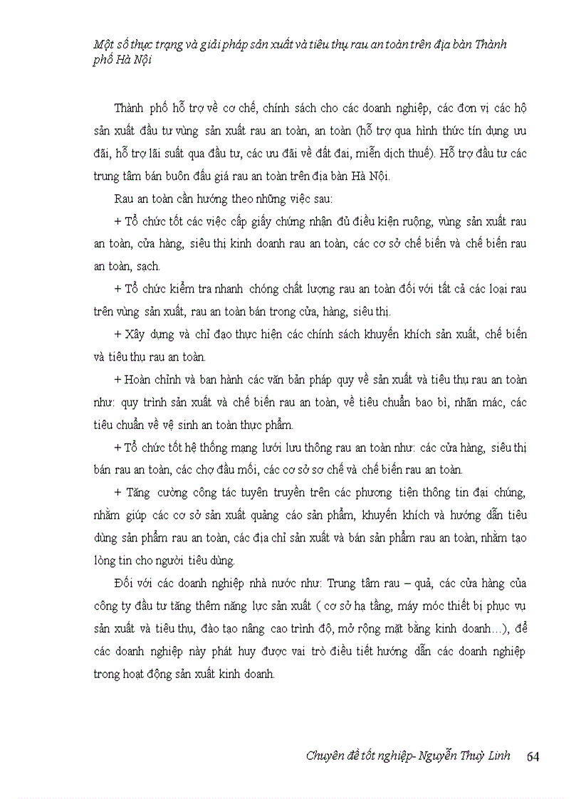 image for page Một số thực trạng và giải pháp sản xuất và tiêu thụ rau an toàn trên địa bàn thành phố Hà Nội 1