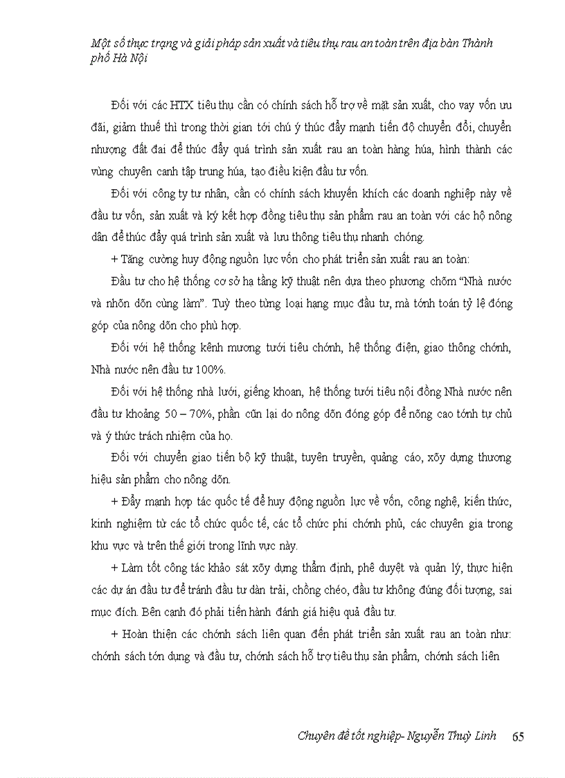 image for page Một số thực trạng và giải pháp sản xuất và tiêu thụ rau an toàn trên địa bàn thành phố Hà Nội 1