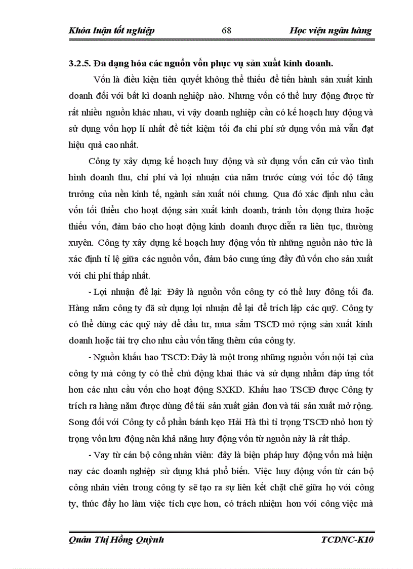 image for page Giải pháp nâng cao hiệu quả sử dụng vốn tại Công ty cổ phần bánh kẹo Hải Hà 1