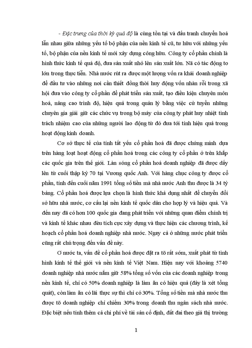image for page Một số kiến nghị nhằm đẩy nhanh tiến trình cổ phần hoá các doanh nghiệp nhà nước
