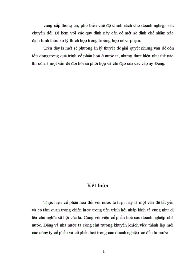 image for page Một số kiến nghị nhằm đẩy nhanh tiến trình cổ phần hoá các doanh nghiệp nhà nước