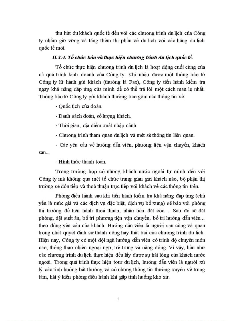 image for page Một số vấn đề về lữ hành du lịch và tình hình kinh doanh lữ hành quốc tế ở Công ty Du lịch Việt nam Hà nội 1