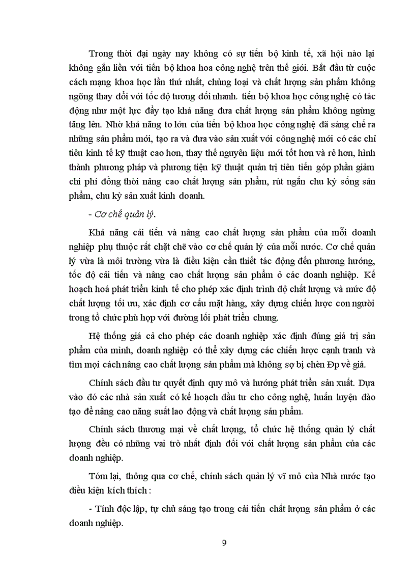 image for page Vấn đề chất lượng sản phẩm và quản lý chất lượng trong các doanh nghiệp Việt Nam hiện nay 1