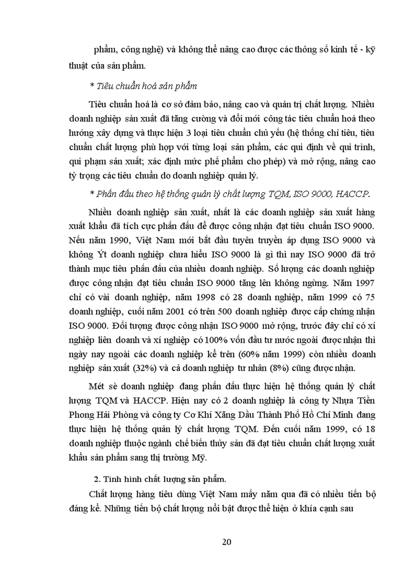 image for page Vấn đề chất lượng sản phẩm và quản lý chất lượng trong các doanh nghiệp Việt Nam hiện nay 1