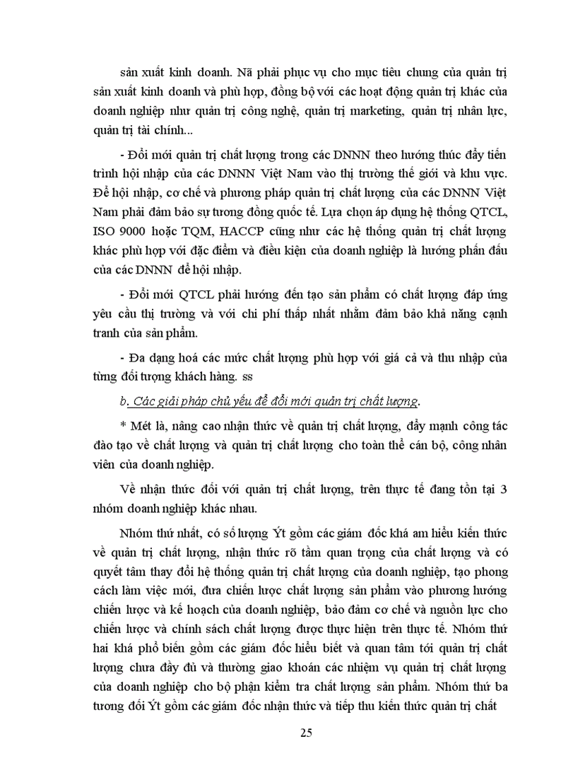 image for page Vấn đề chất lượng sản phẩm và quản lý chất lượng trong các doanh nghiệp Việt Nam hiện nay 1