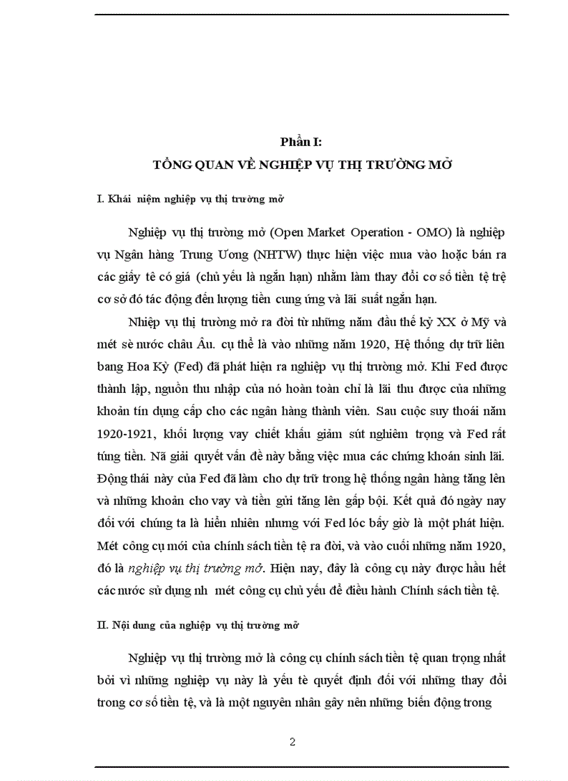 image for page Nghiệp vụ thị trường mở của Ngân hàng trung ương 1